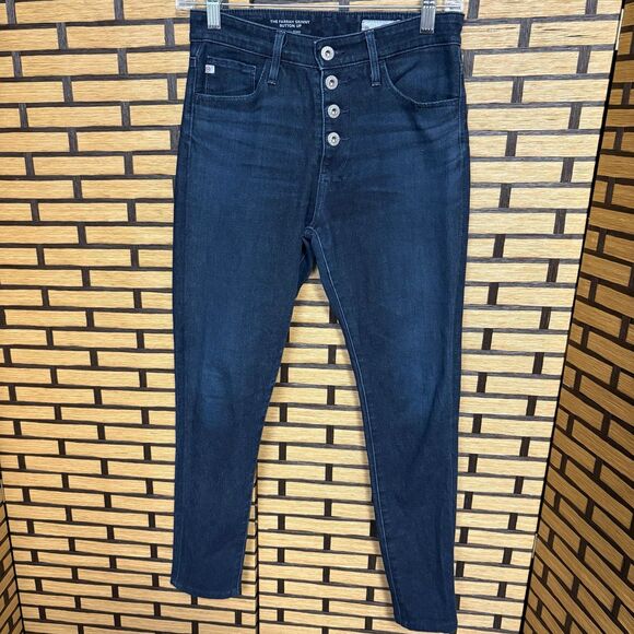 AG‎ Adriano Goldschmied The Farrah Skinny Button Up Jeans - Picture 1 of 6